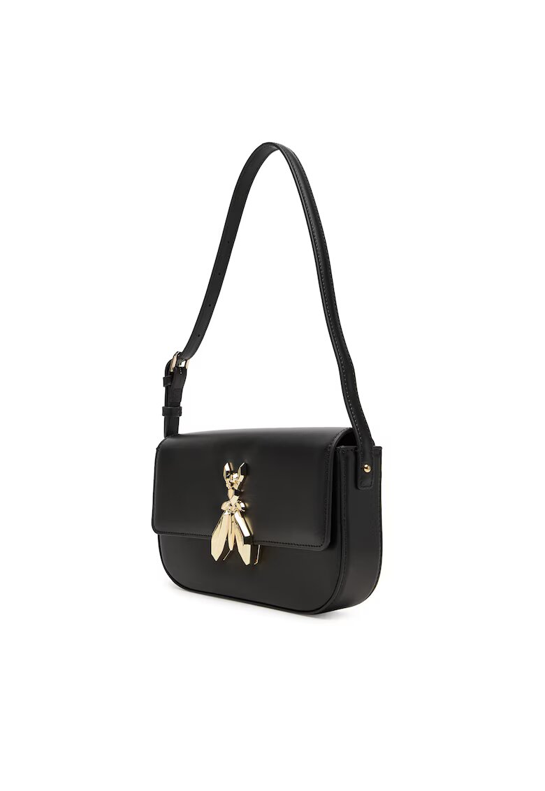 Patrizia Pepe Geanta dama Winter Black - piele naturala - dimensiuni 8B0231 L061