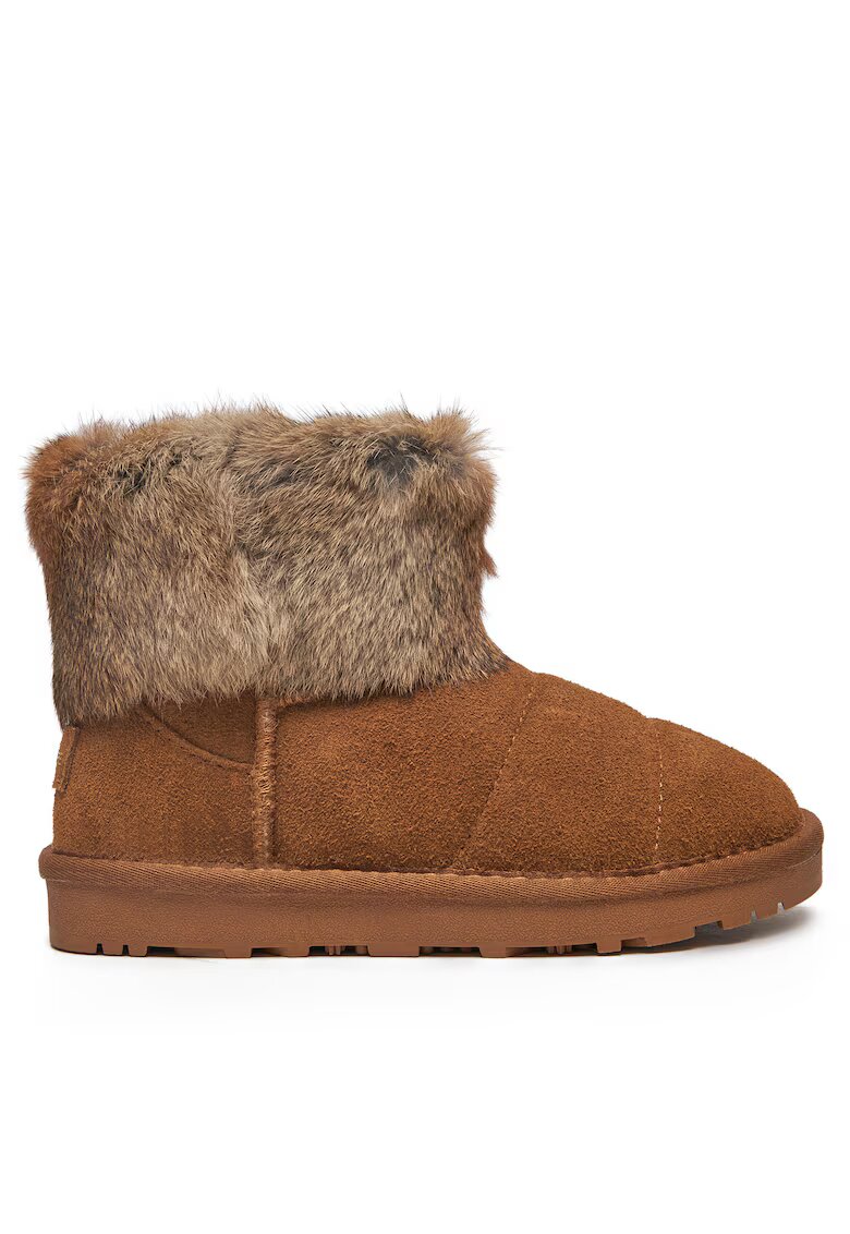 Patrizia Pepe Ghete unisex - piele naturala - maro - Maro