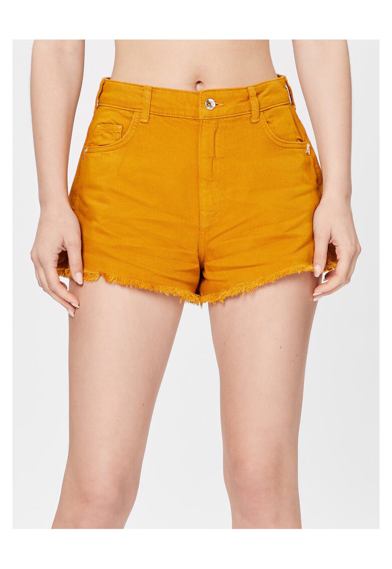 Patrizia Pepe Pantaloni scurti din denim maro