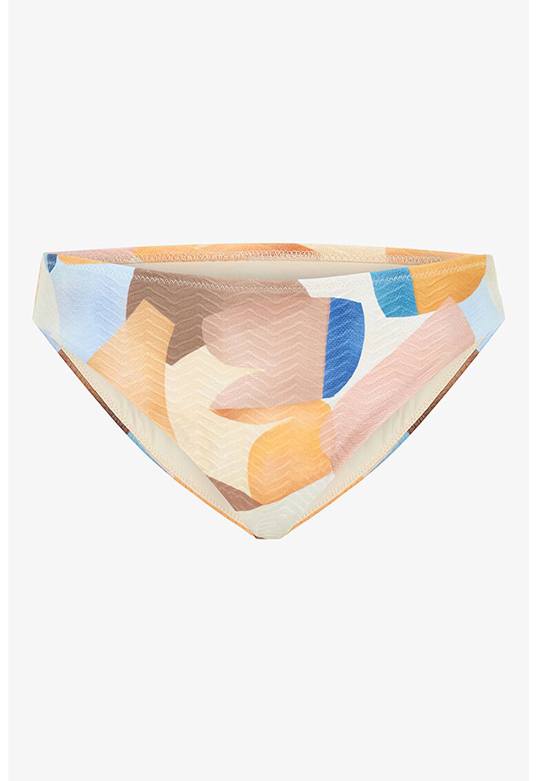 Penti Slip cu model abstract - Albastru pastel/Roz prafuit/Bej deschis