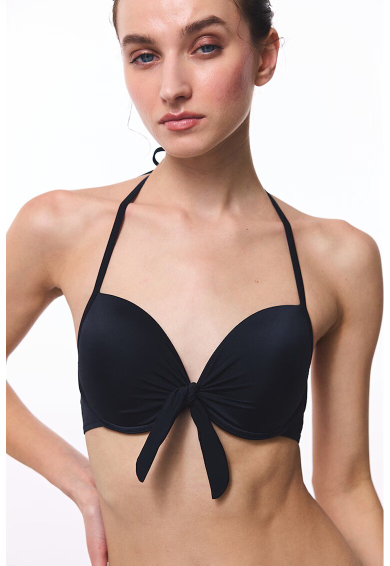 Penti Sutien halter de baie cu burete - Negru