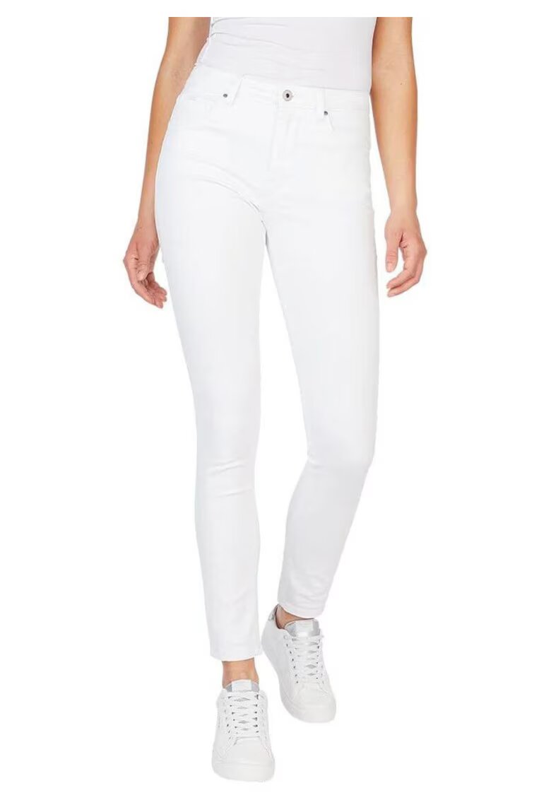 Pepe Jeans Blugi skinny fit cu talie inalta Regent