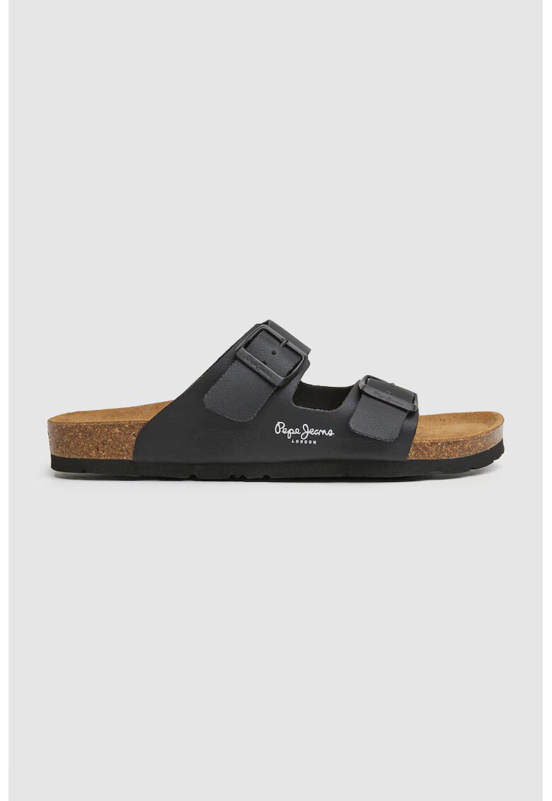 Pepe Jeans London Papuci cu catarame - Negru stins