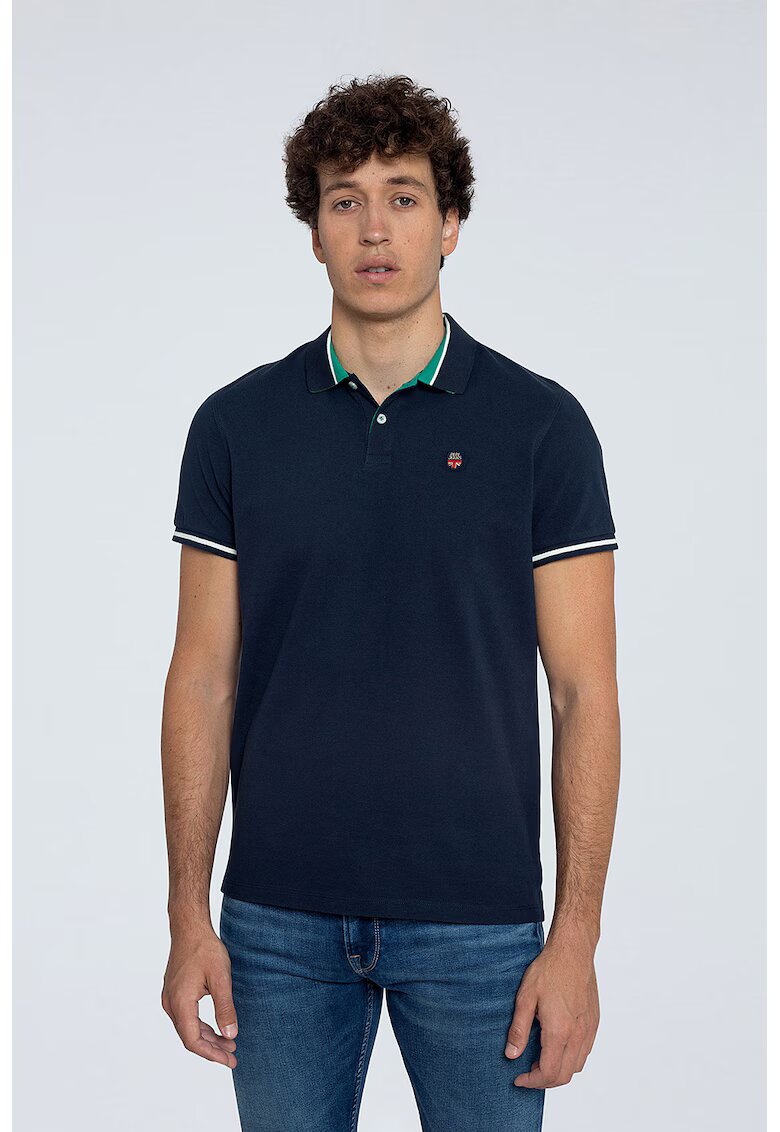 Pepe Jeans London Tricou polo regular fit Terence - Bleumarin