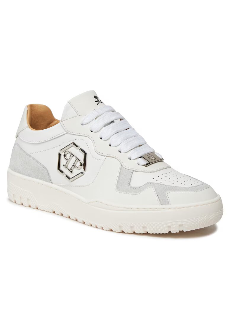 Philipp Plein Tenisi dama - Reebok - piele naturala - alb/gri
