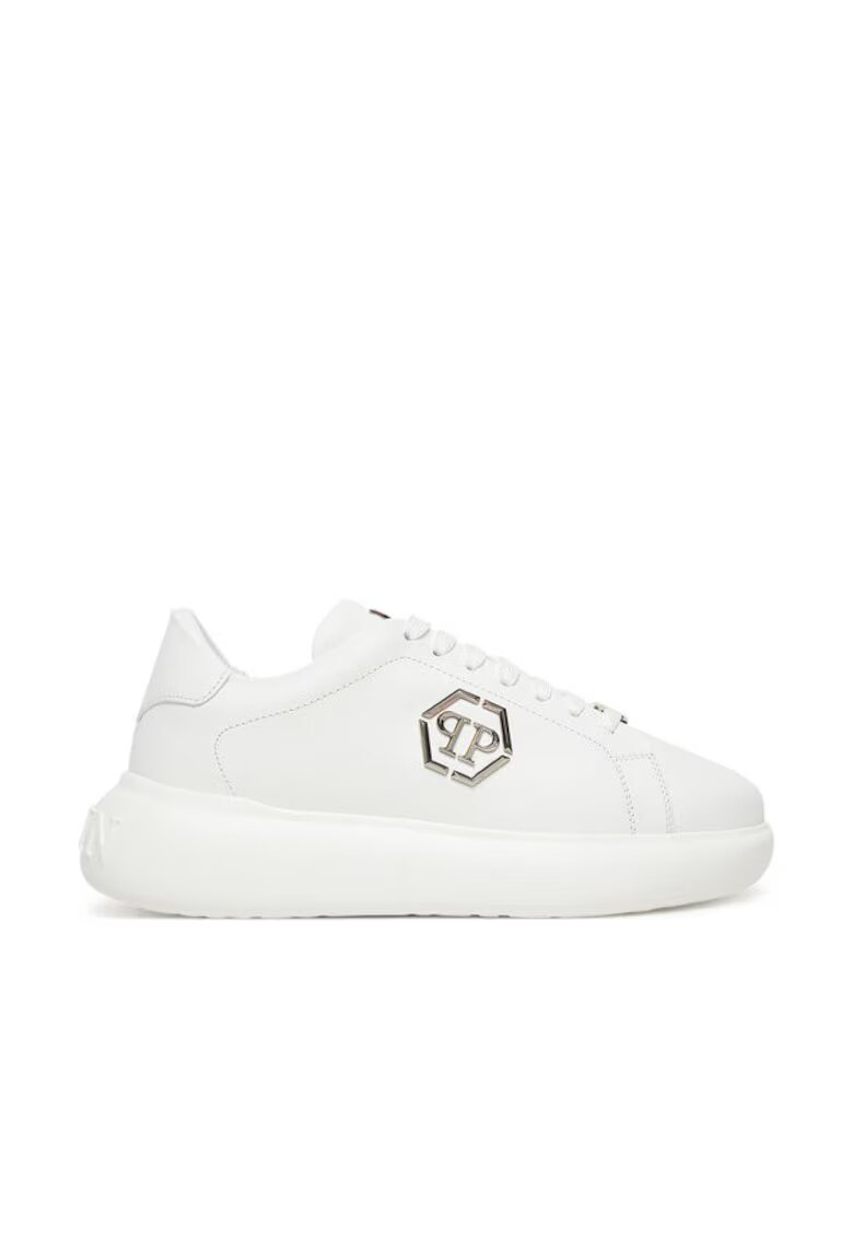 Philipp Plein Tenisi unisex alb - piele naturala - Alb