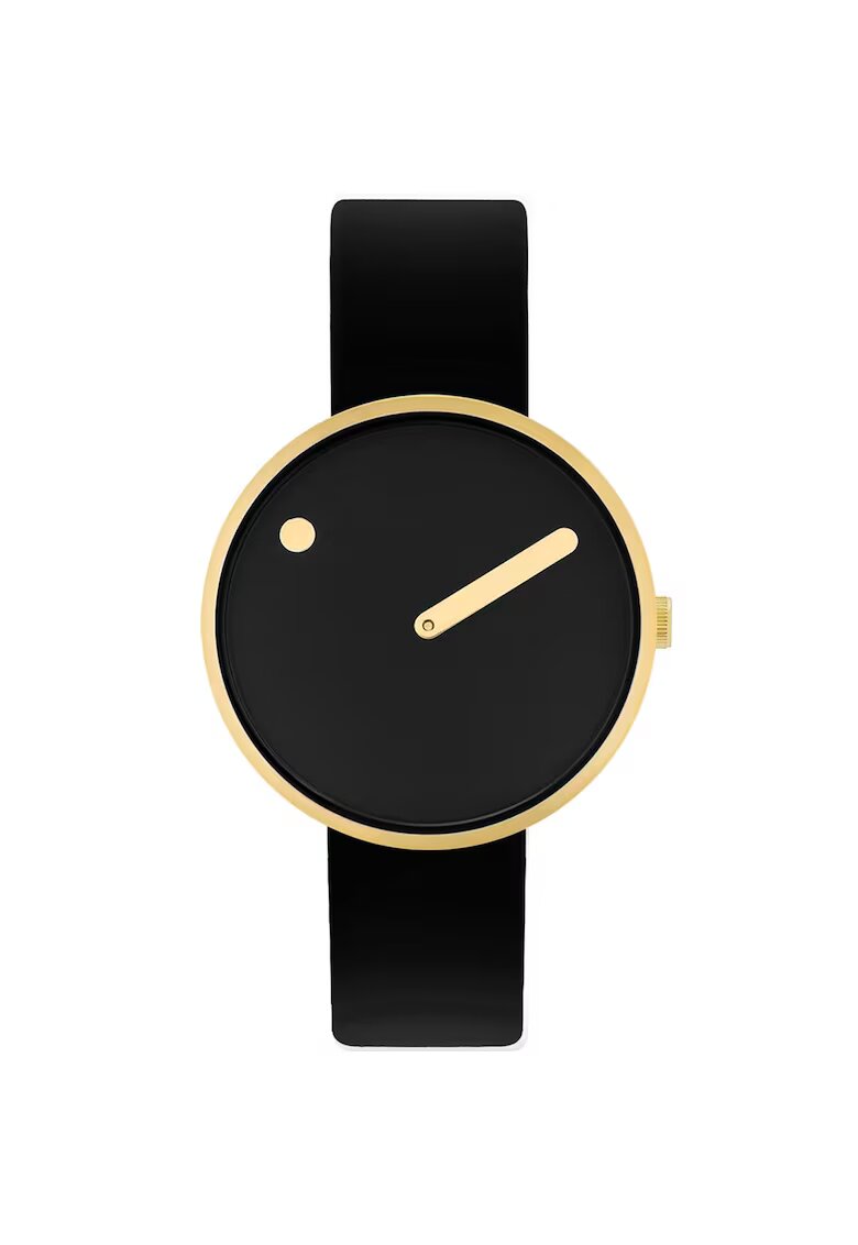 PICTO 34087-4114G Unisex Black 34mm 5ATM