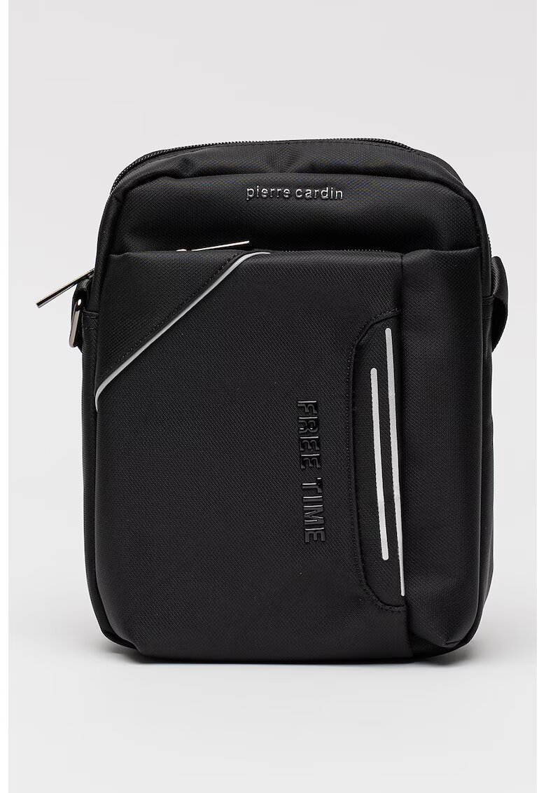 Pierre Cardin Geanta crossbody din material textil - Negru