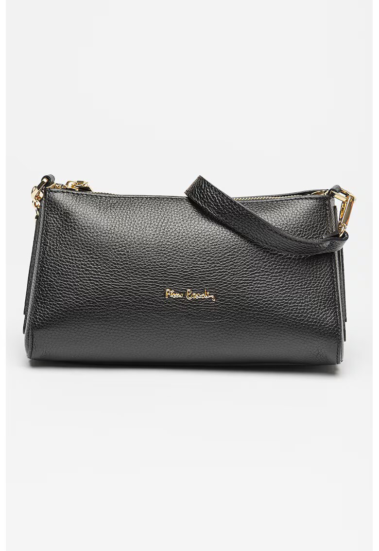 Pierre Cardin Geanta crossbody uni de piele - Negru
