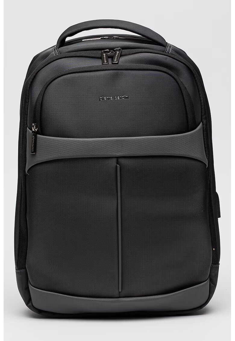 Pierre Cardin Rucsac pentru laptop - cu fermoar - Gri inchis