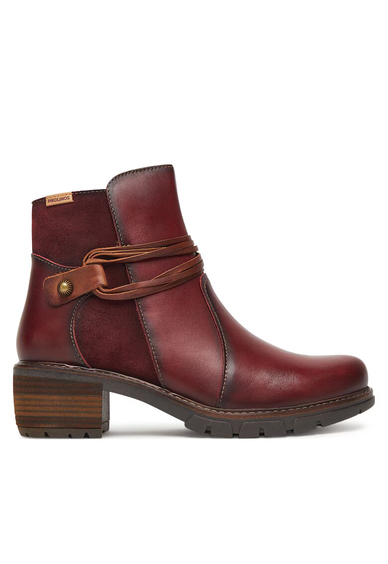 Pikolinos Botine dama W1T-8906C2 - Piele naturala - Visiniu