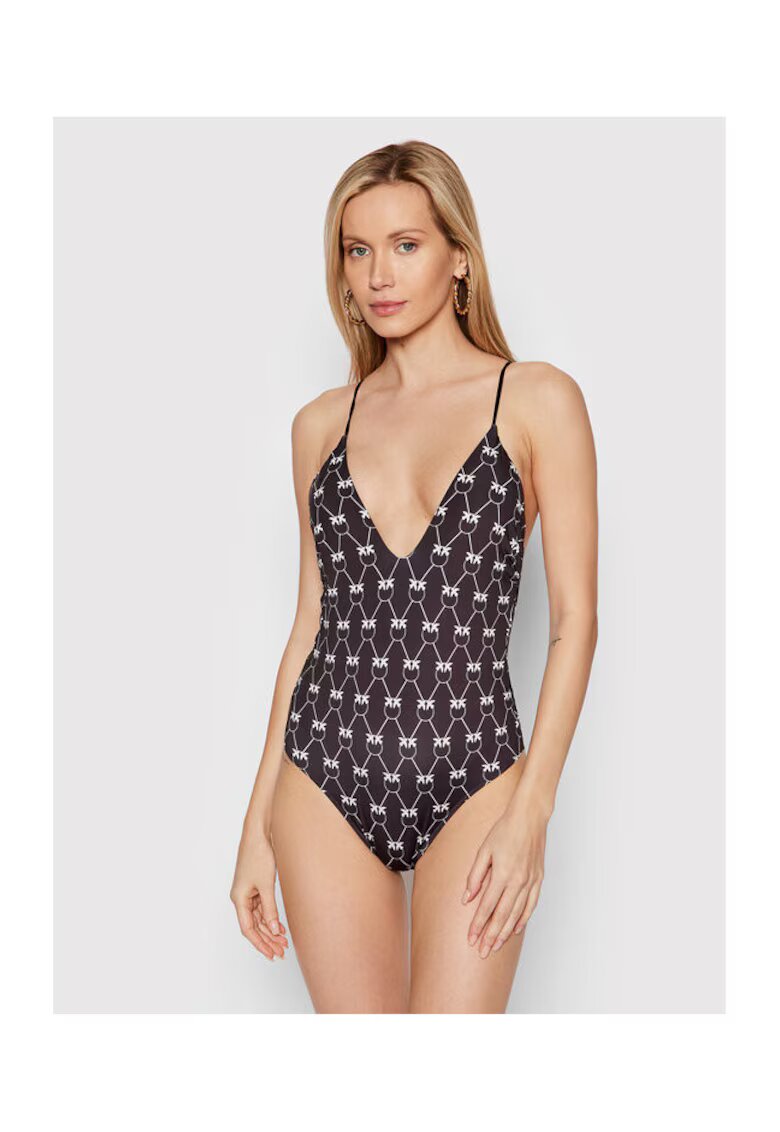 Pinko Costum de baie dama negru/alb -