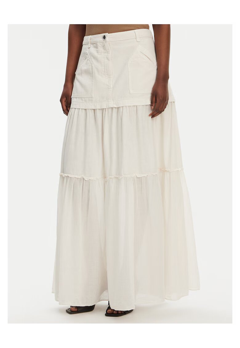 Pinko Fusta maxi dama ecru