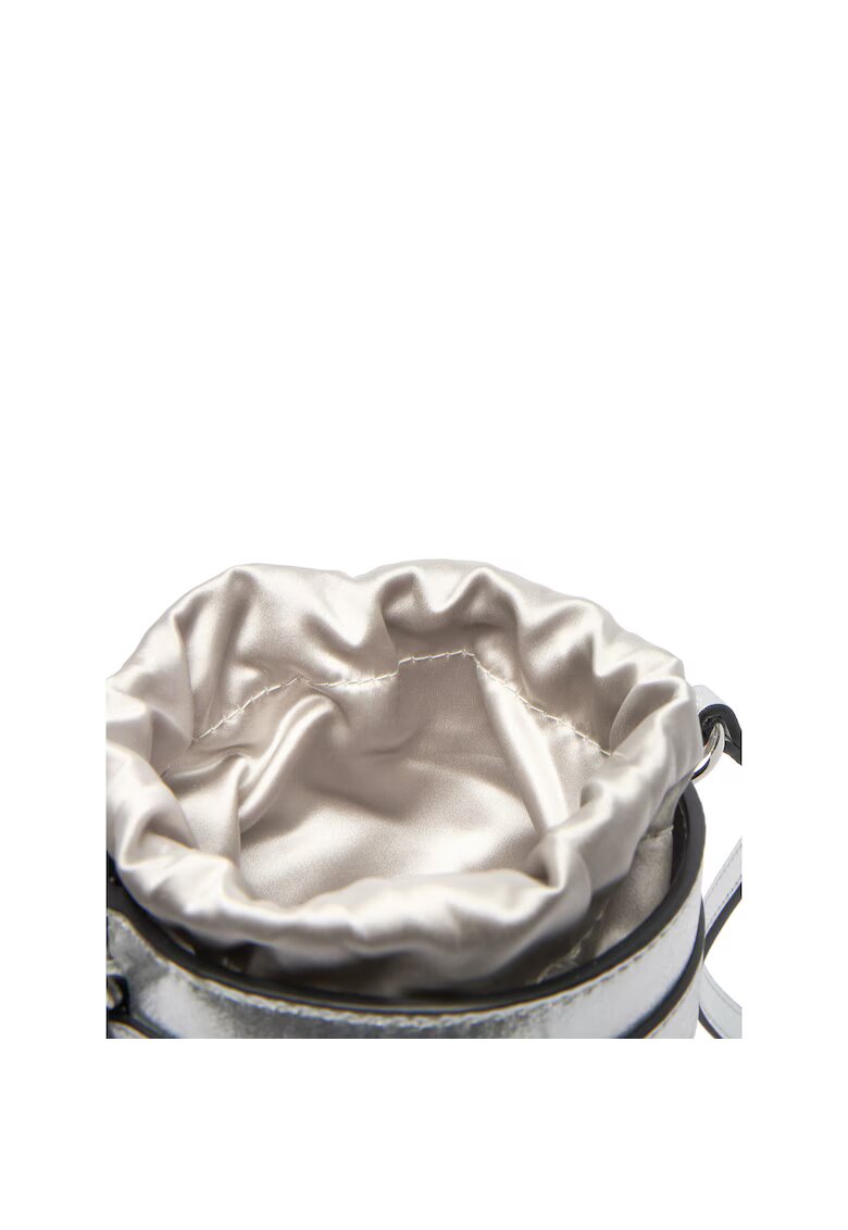 Pinko Geanta dama ZZFN Nickel Lucido mini bucket - roz - cu manere.