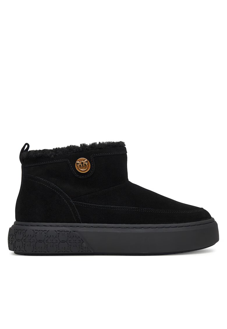 Pinko Ghete dama de zapada - piele naturala - negru