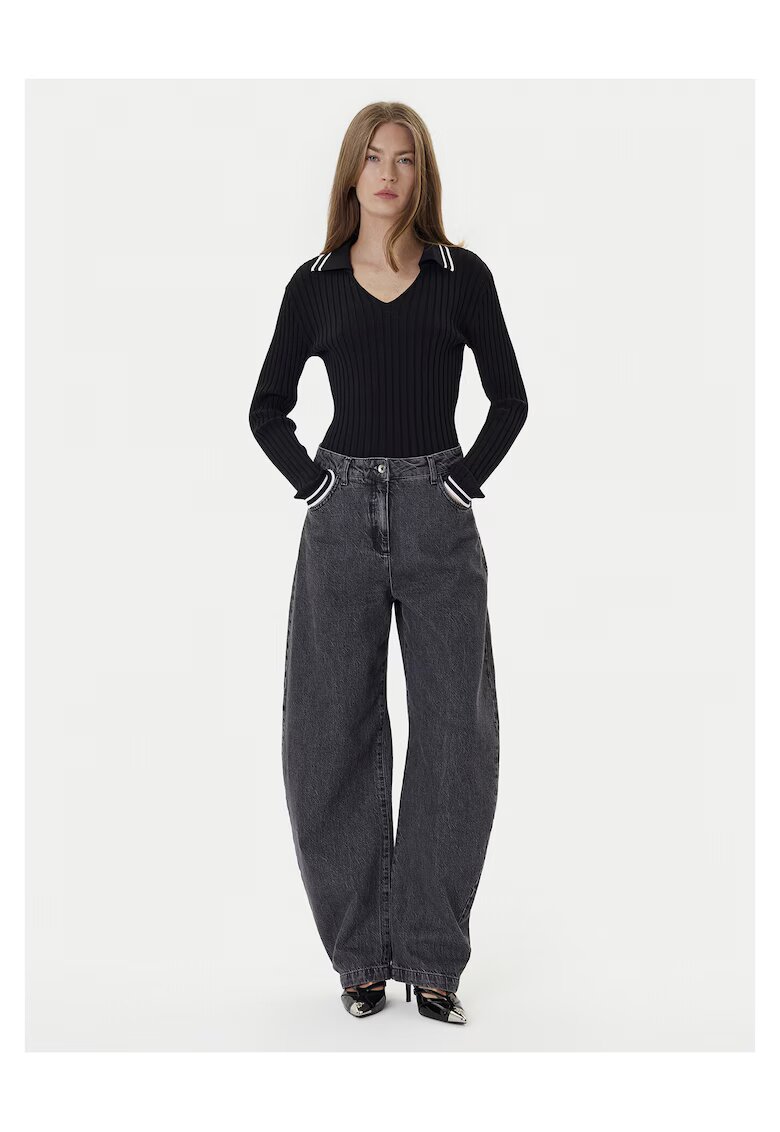 Pinko Pulover dama negru - din material moale