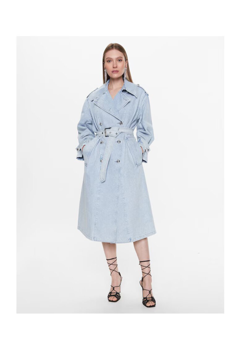 Pinko Trench dama albastru