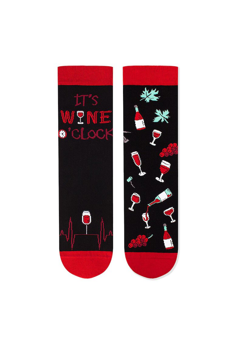 Pirin Hill Sosete bumbac Arty Socks WINERY Black