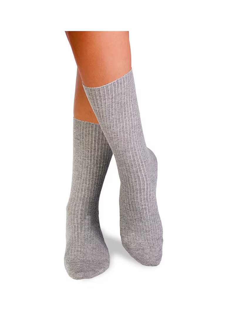 Pirin Hill Sosete bumbac lungi fara elastic Grey