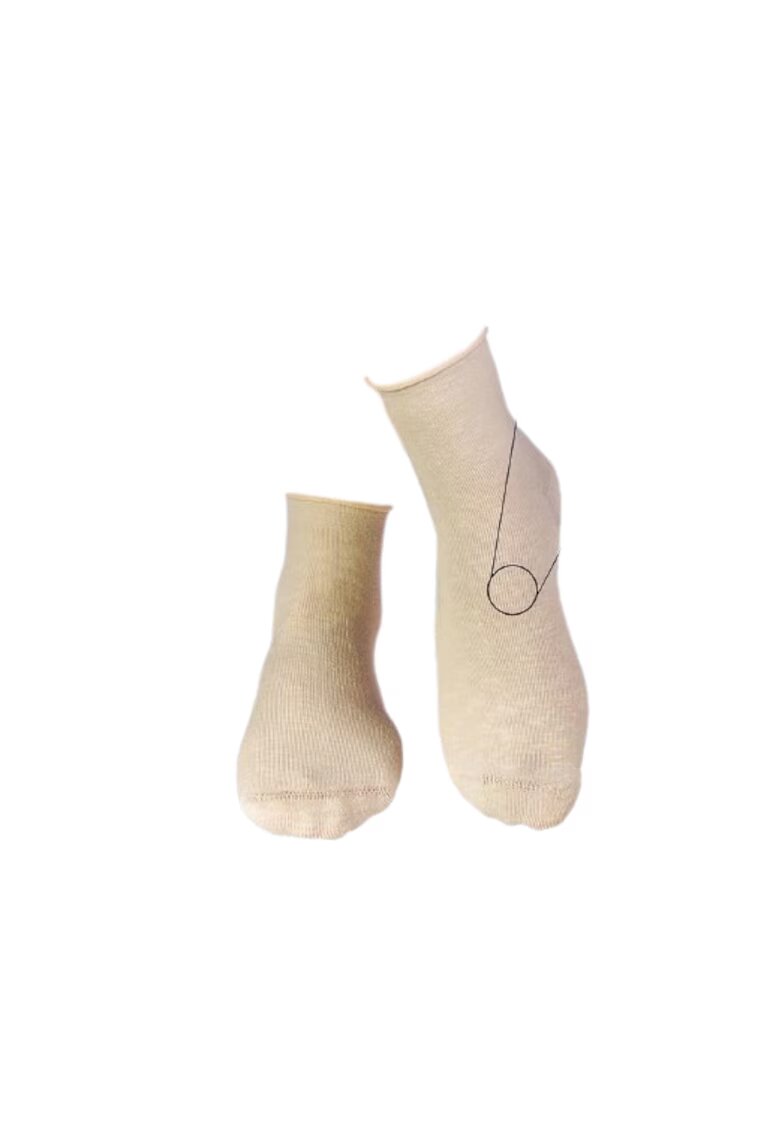 Pirin Hill Sosete din in si bumbac LINEN SNEAKER SOCKS Ecru