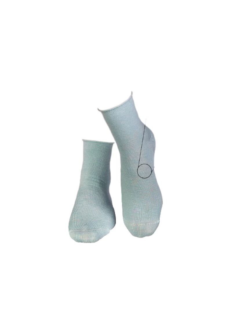 Pirin Hill Sosete din in si bumbac LINEN SNEAKER SOCKS Light blue