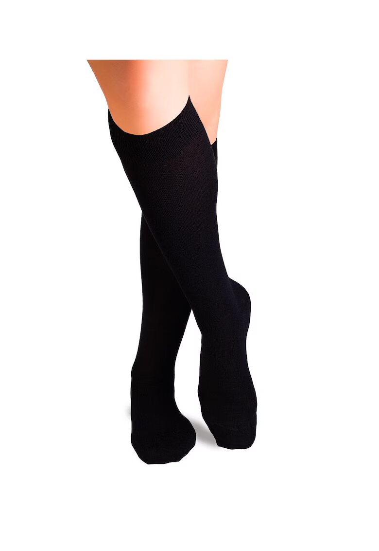Pirin Hill Sosete fine lungi 3/4 din Lana Negru
