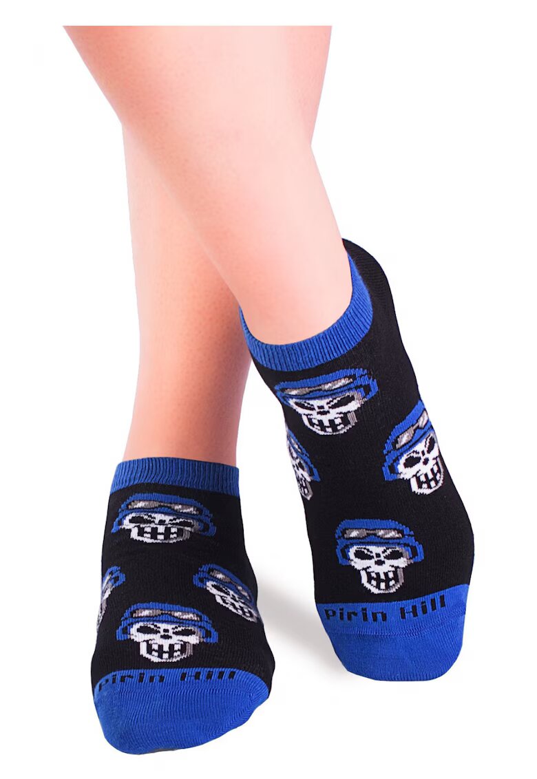 Pirin Hill Sosete scurte bumbac Blue Skull