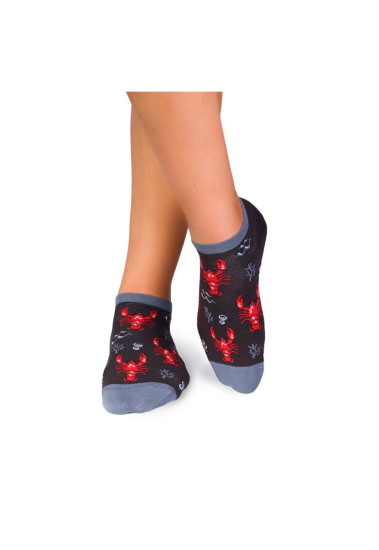 Pirin Hill Sosete scurte bumbac Fine Cotton Sealife Homar Antracit