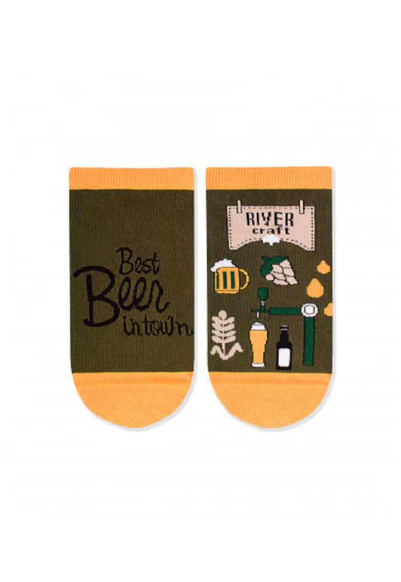 Pirin Hill Sosete scurte bumbac organic - ARTY SOCKS Sneaker Craft Beer