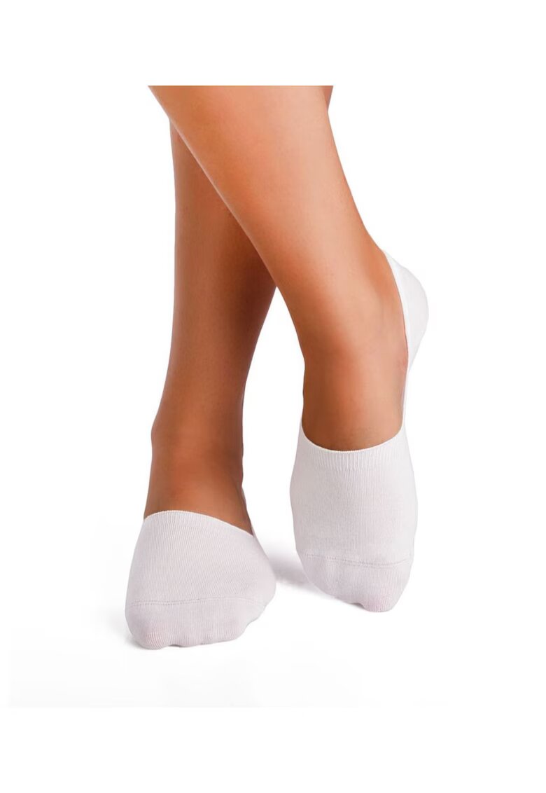 Pirin Hill Sosete tip talpici INVISIBLE ORGANIC SOCKS White