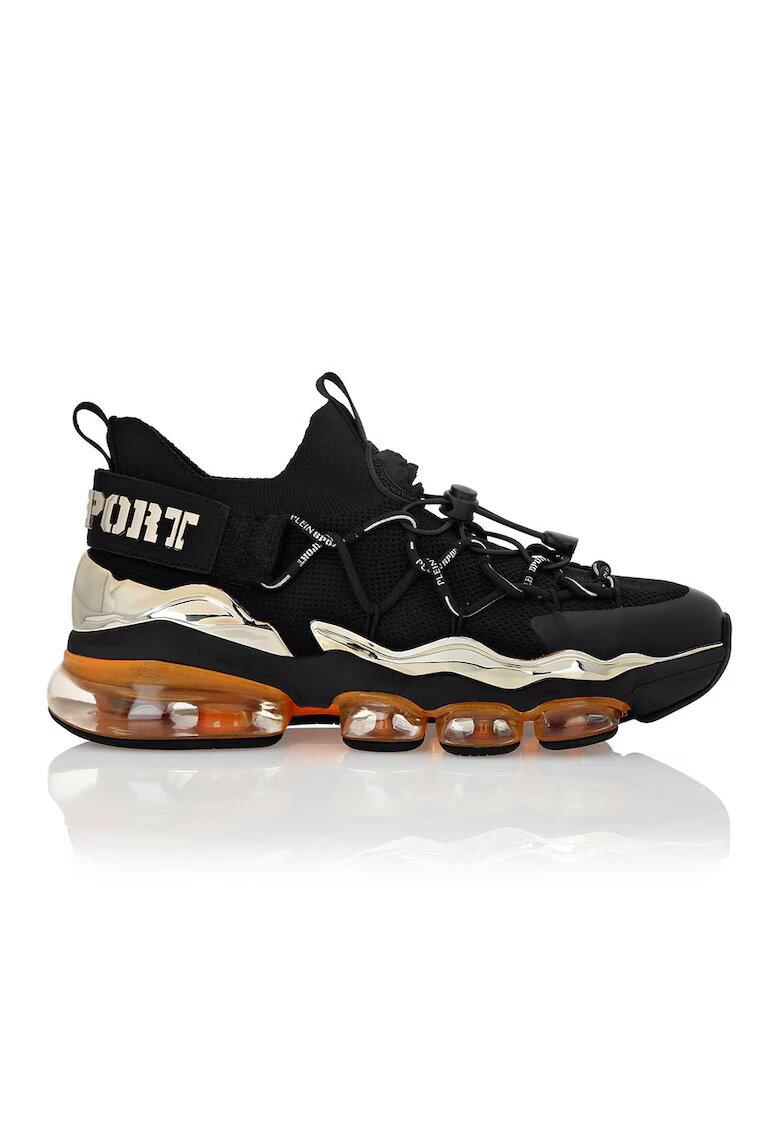 Plein Sport Pantofi sport cu talpa masiva Cyber Thunder - Auriu/Negru/Portocaliu pal
