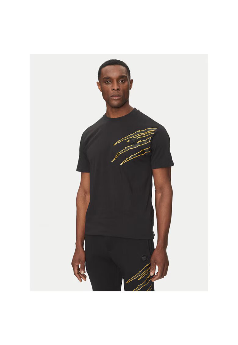 Plein Sport Tricou sport barbati negru - bumbac