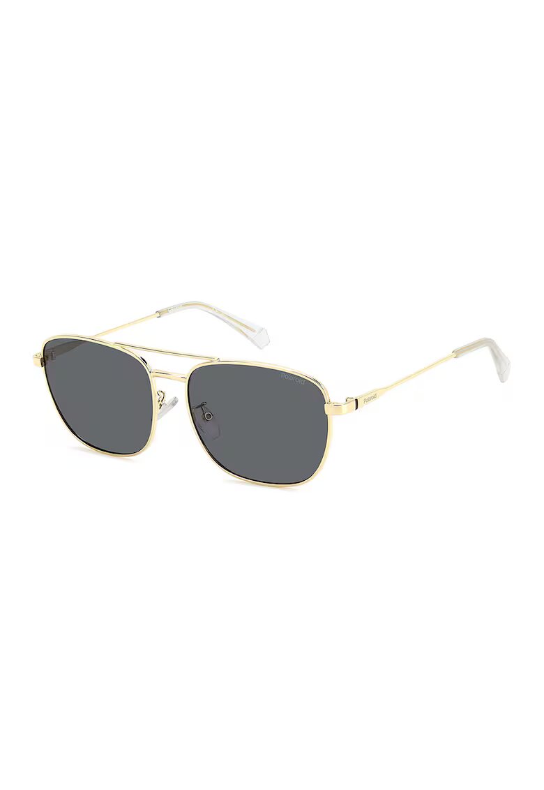 Polaroid Ochelari de soare aviator cu lentile polarizate - Auriu/Gri antracit