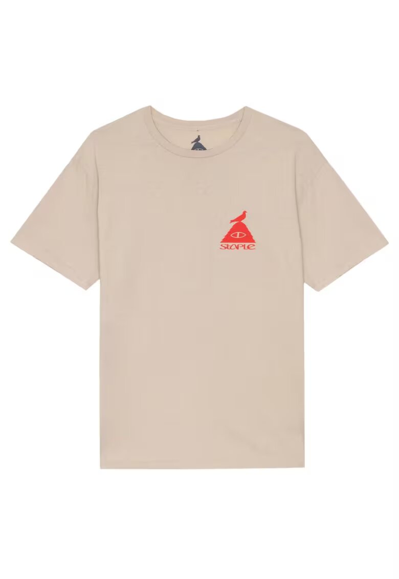 Poler Tricou bej din bumbac pentru barbati - Bej