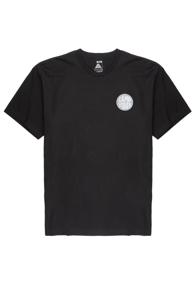 Poler Tricou pentru barbati - Bumbac - Negru