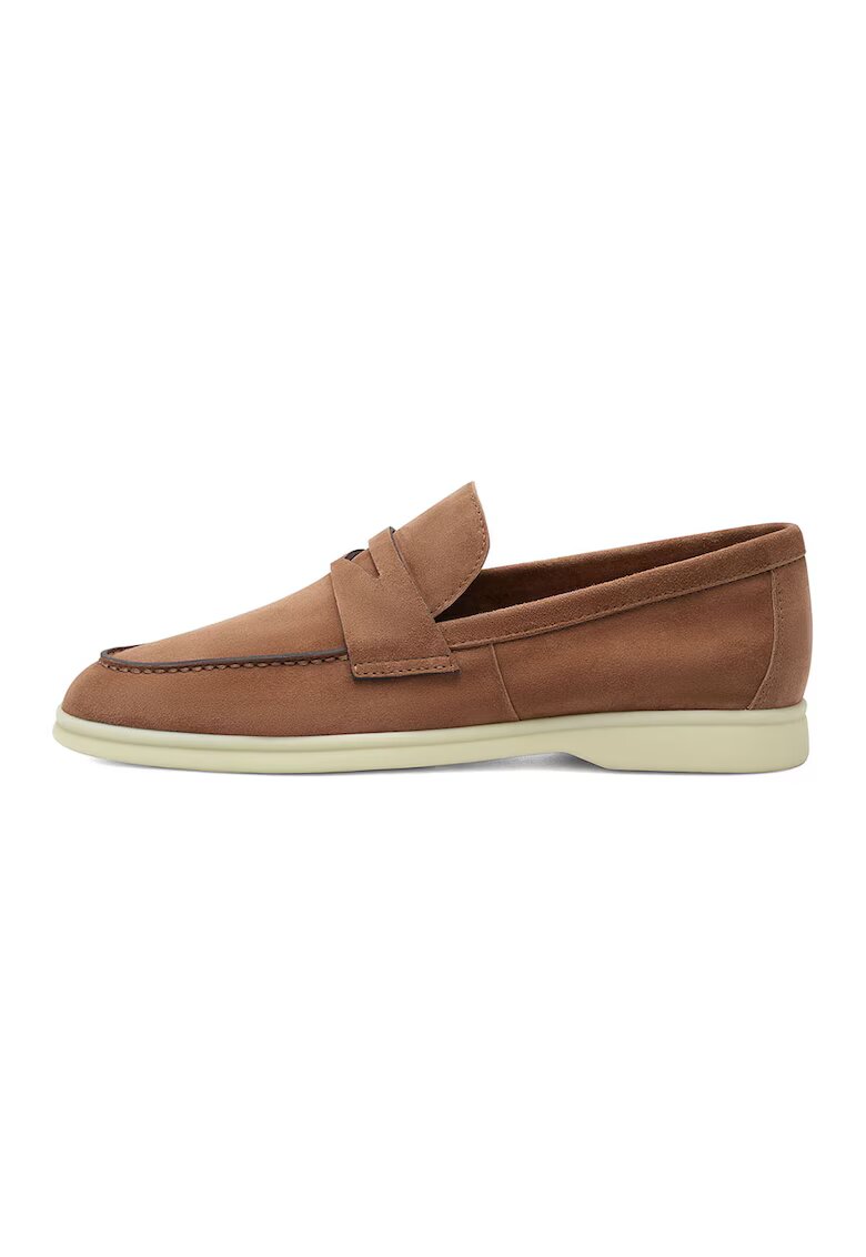 Potamy Premium Pantofi loafer de piele intoarsa - Maro camel