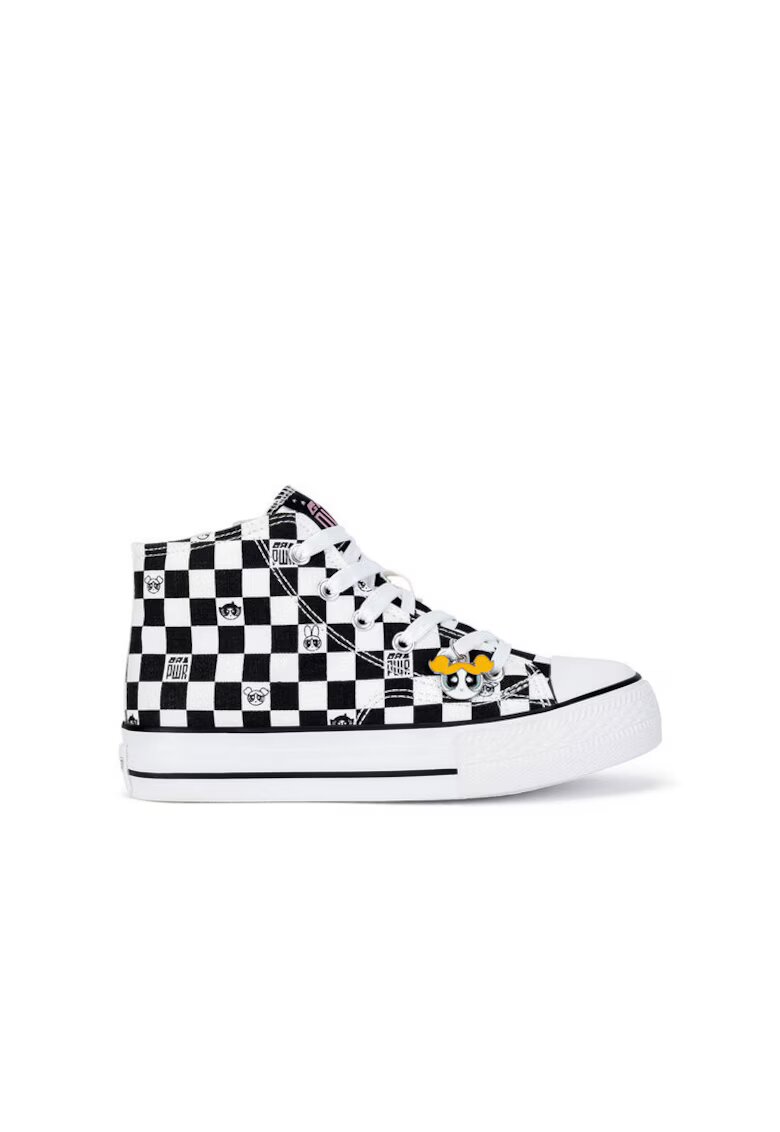Powerpuff Girls Pantofi copii - fete - negru alb - tesatura textila