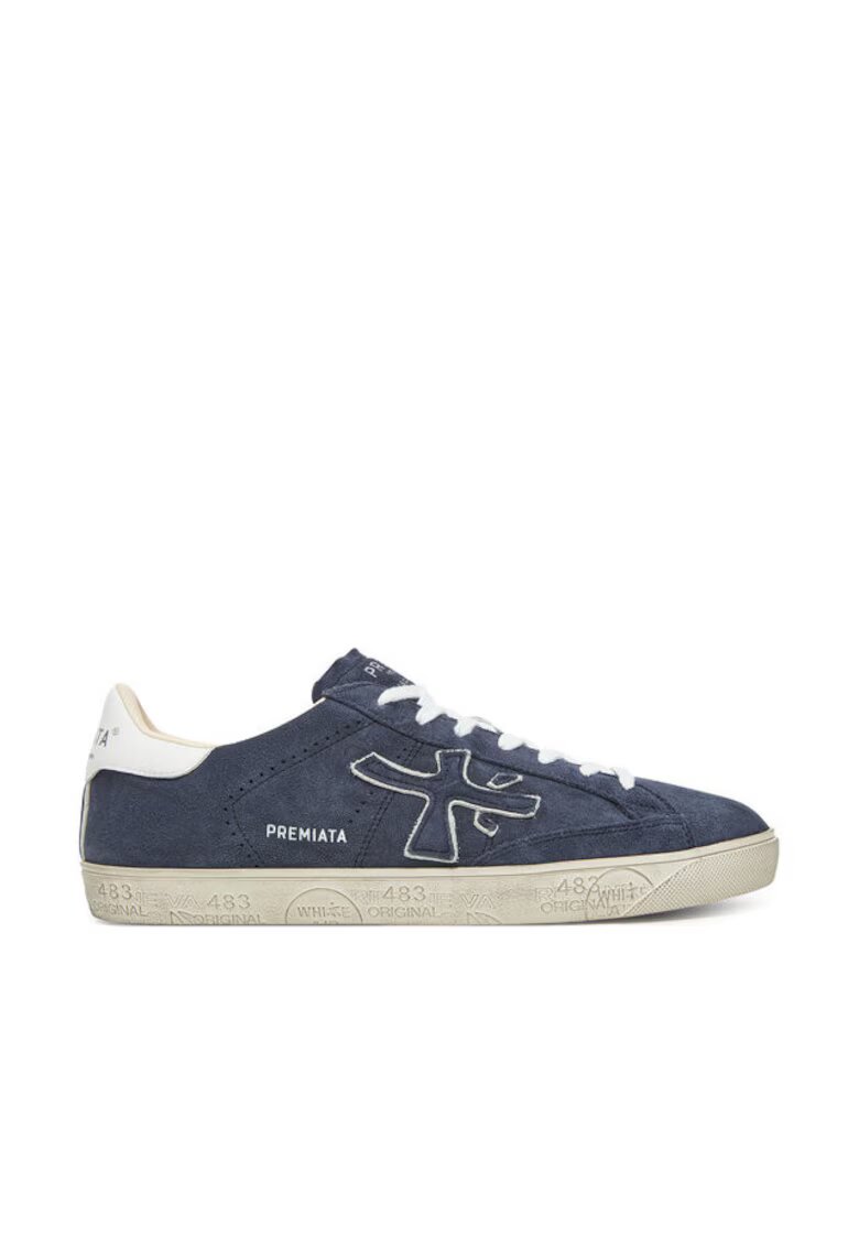Premiata Tenisi barbati Dk Blue Steven Var 6643 - piele naturala - bleumarin