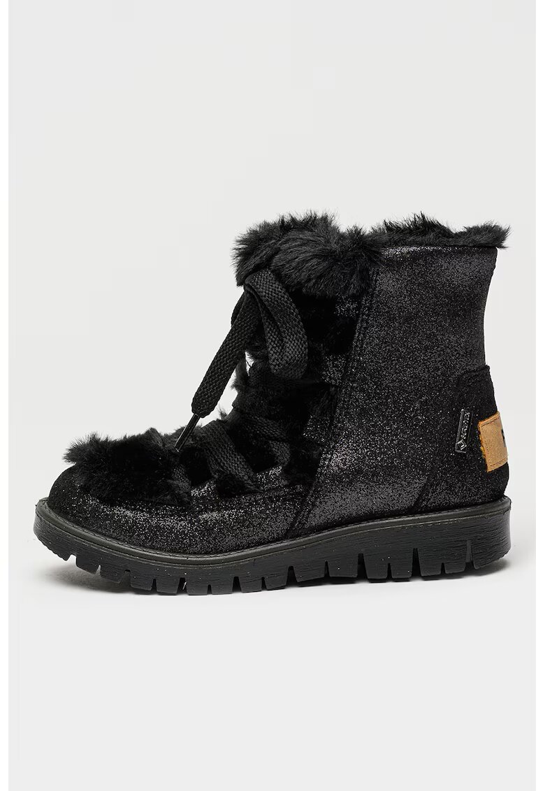 Primigi Cizme impermeabile cu garnituri de blana sintetica si tehnologie Gore-Tex - Negru