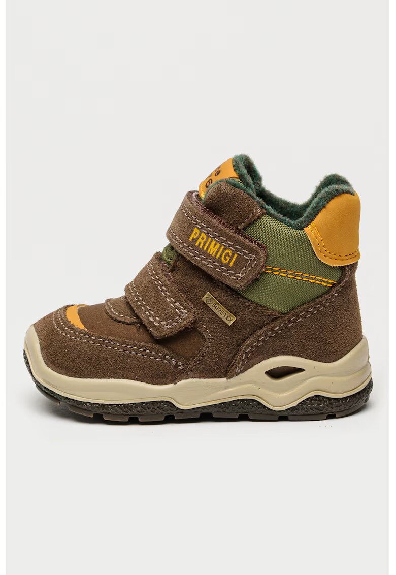 Primigi Ghete de piele intoarsa si material textil cu tehnologie Gore-Tex - Portocaliu