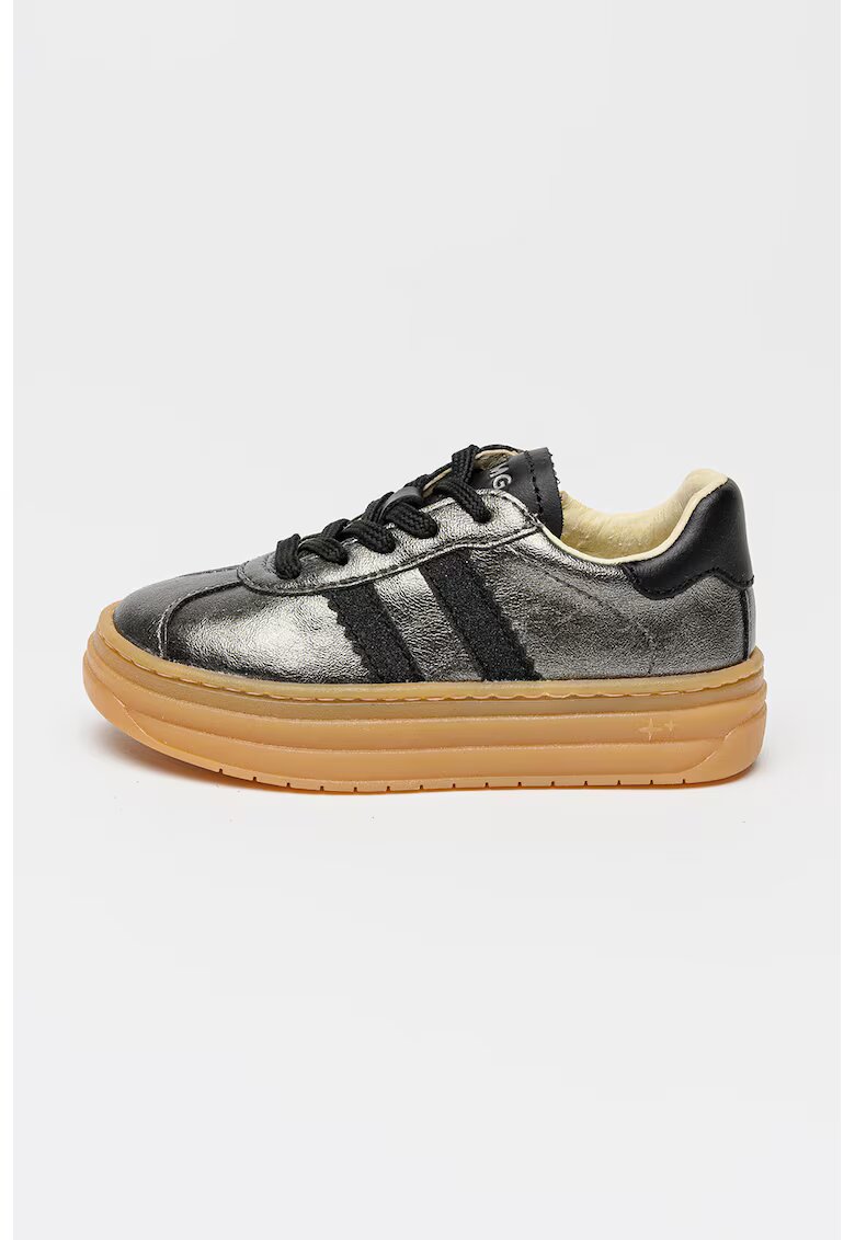 Primigi Pantofi sport low-cut flatform - Negru/Argintiu inchis