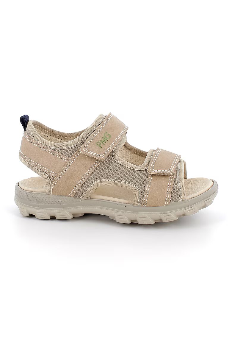 Primigi Sandale cu inchidere velcro si decupaje - Bej/Maro nisip