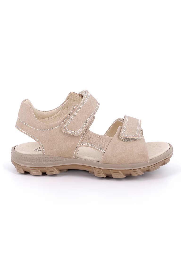 Primigi Sandale cu inchidere velcro si model uni - Bej deschis
