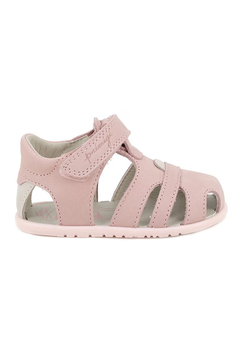 Primigi Sandale cu inchidere velcro si talpa plata - Roz pastel