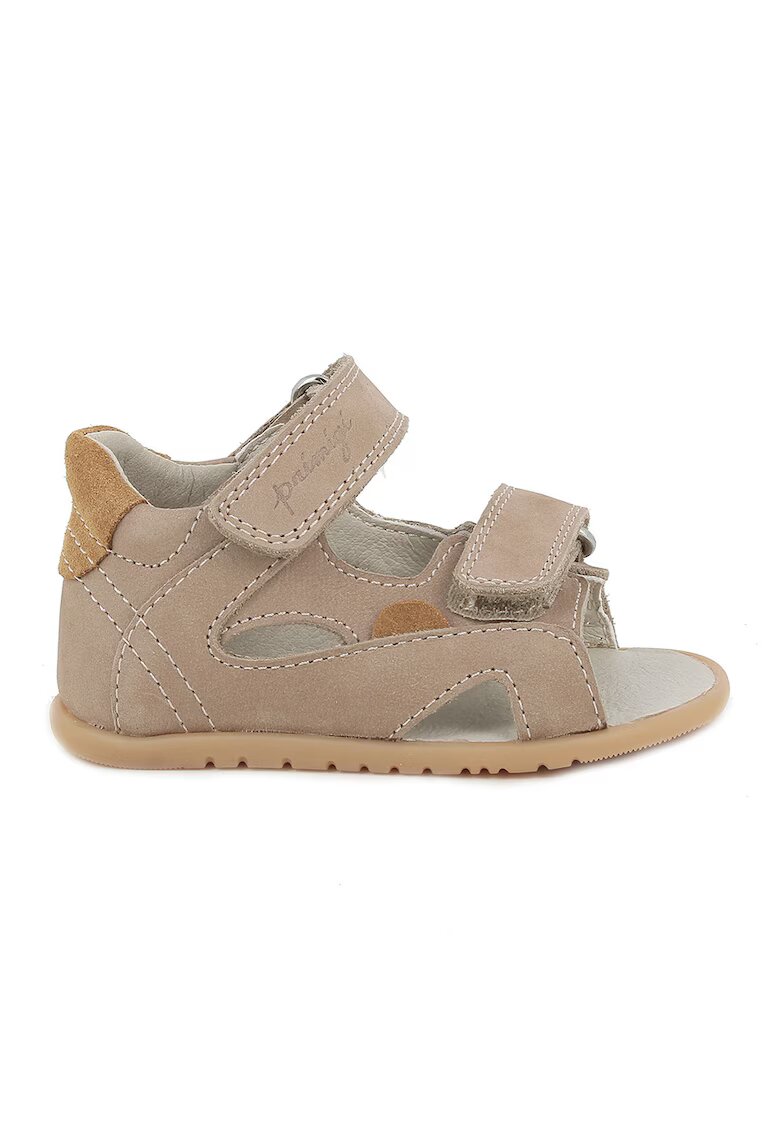 Primigi Sandale din piele intoarsa cu inchidere velcro - Maro/Caramel
