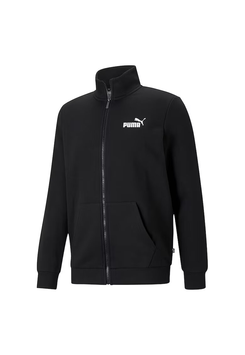 Puma Bluza de trening cu fermoar ESS Track - Alb/Negru