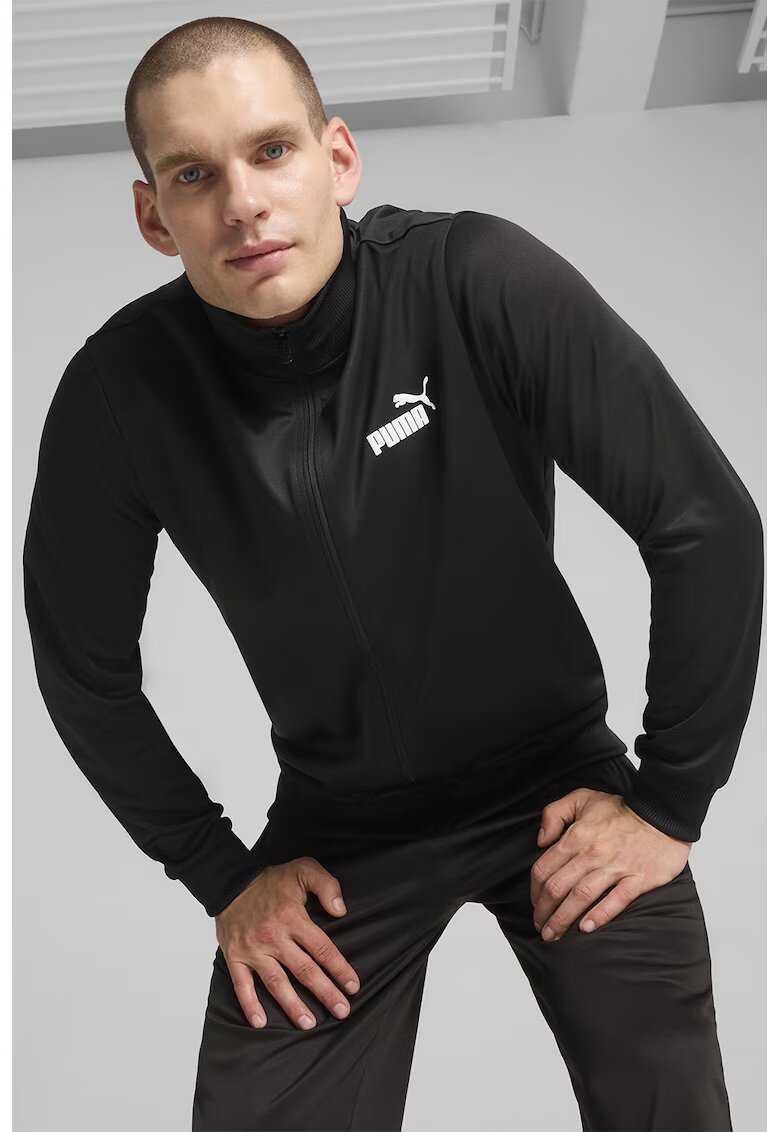 Puma Bluza de trening cu logo si fermoar - Negru
