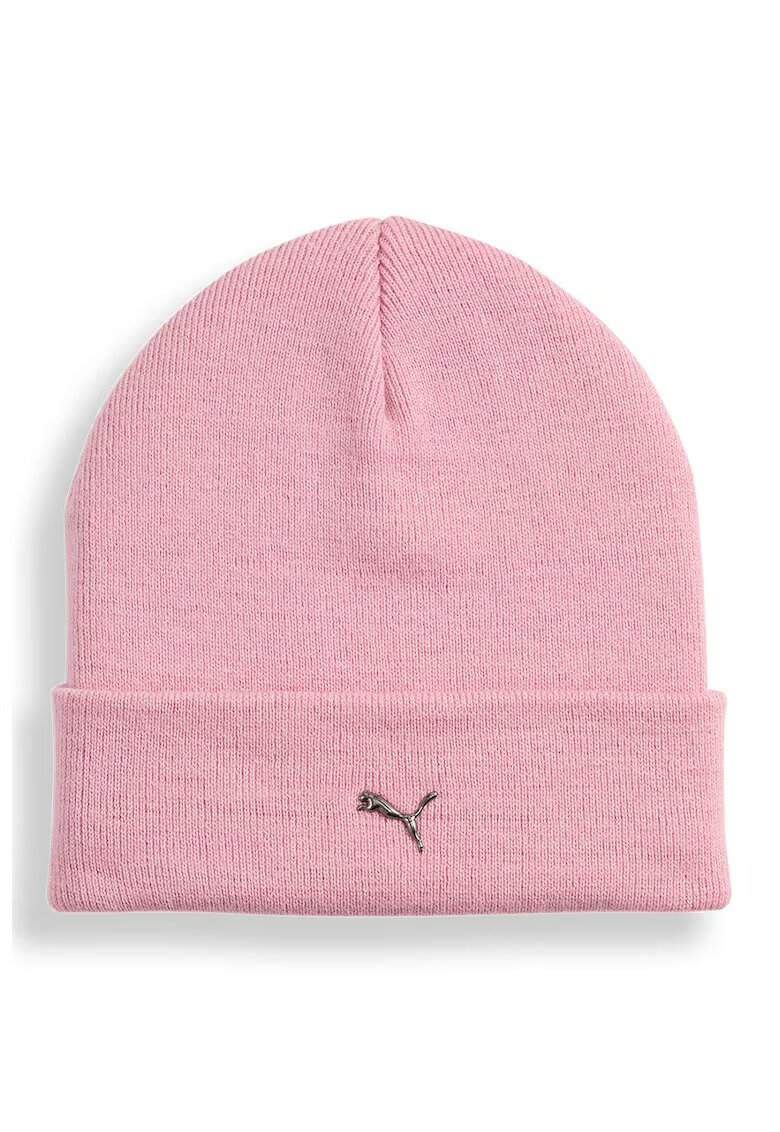 Puma Caciula tricotata cu logo metalic - Roz
