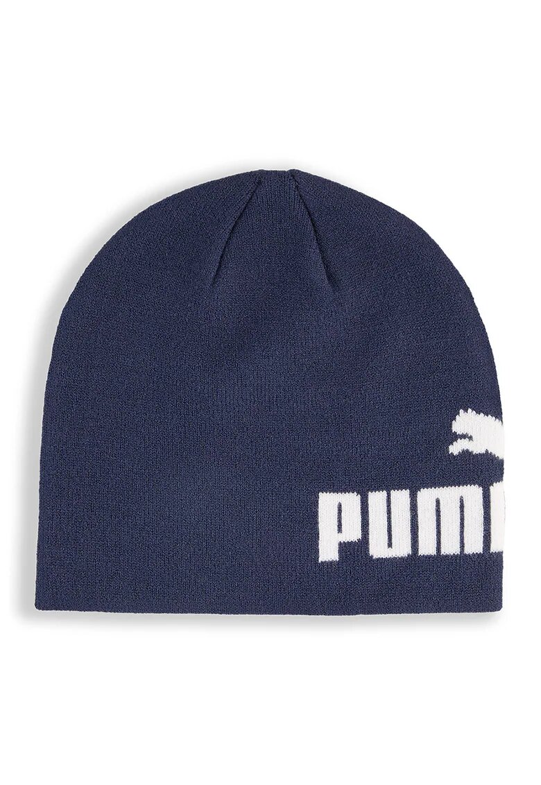 Puma Caciula unisex cu imprimeu logo ESS - Alb/Bleumarin