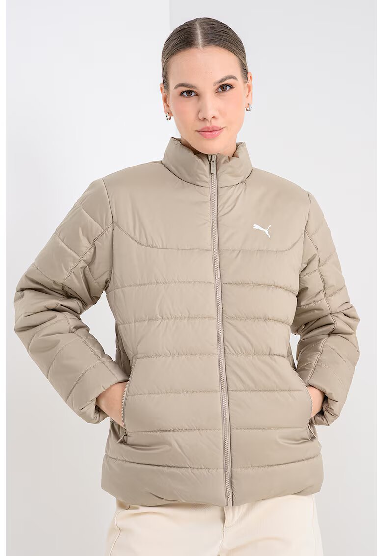 Puma Geaca matlasata cu logo - Bej